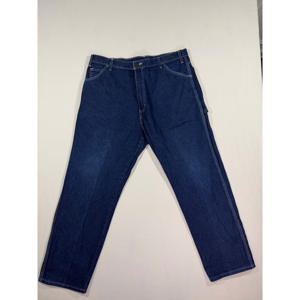 Vintage Dickies Painter Jeans Mens 40x30 Dark Wash Denim Y2K Workwear Mexico